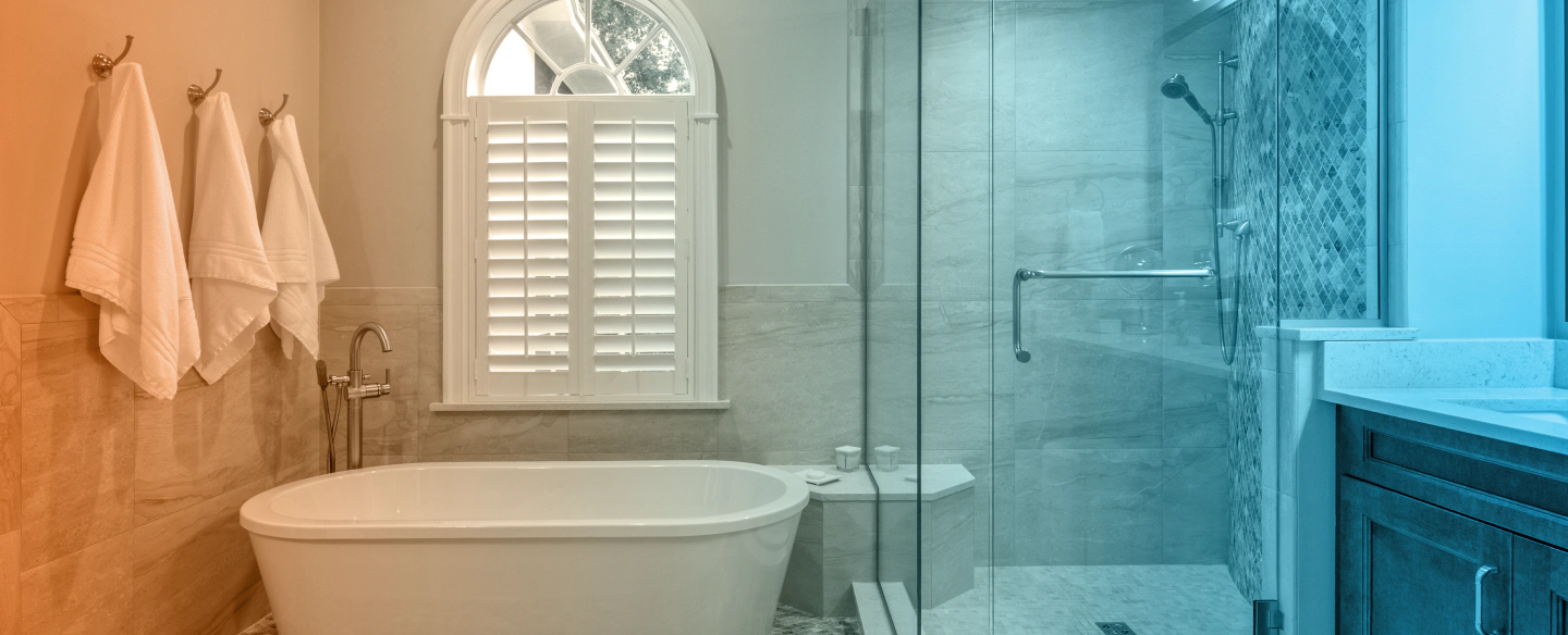 newly remodeled master bathroom